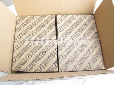 Four cases of sleeve anchors in a big paper box protect the products from being damaged, wear and tear during shipment.