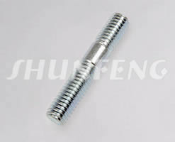 A stainless steel double end threaded rod in full bodied type.