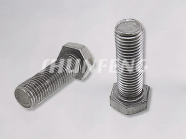 Two steel tap bolts without any anti-corrosion coating